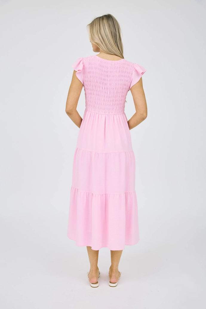 Flutter Sleeve Maxi Dress