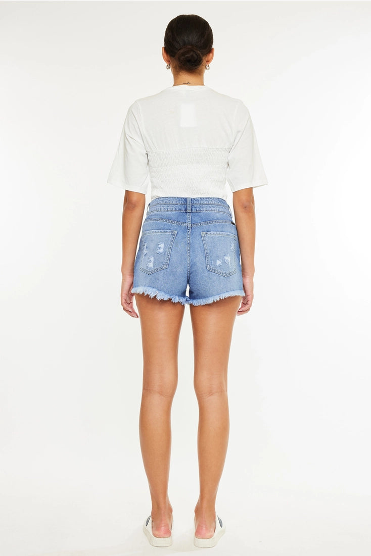 High Rise Mom Denim Shorts
