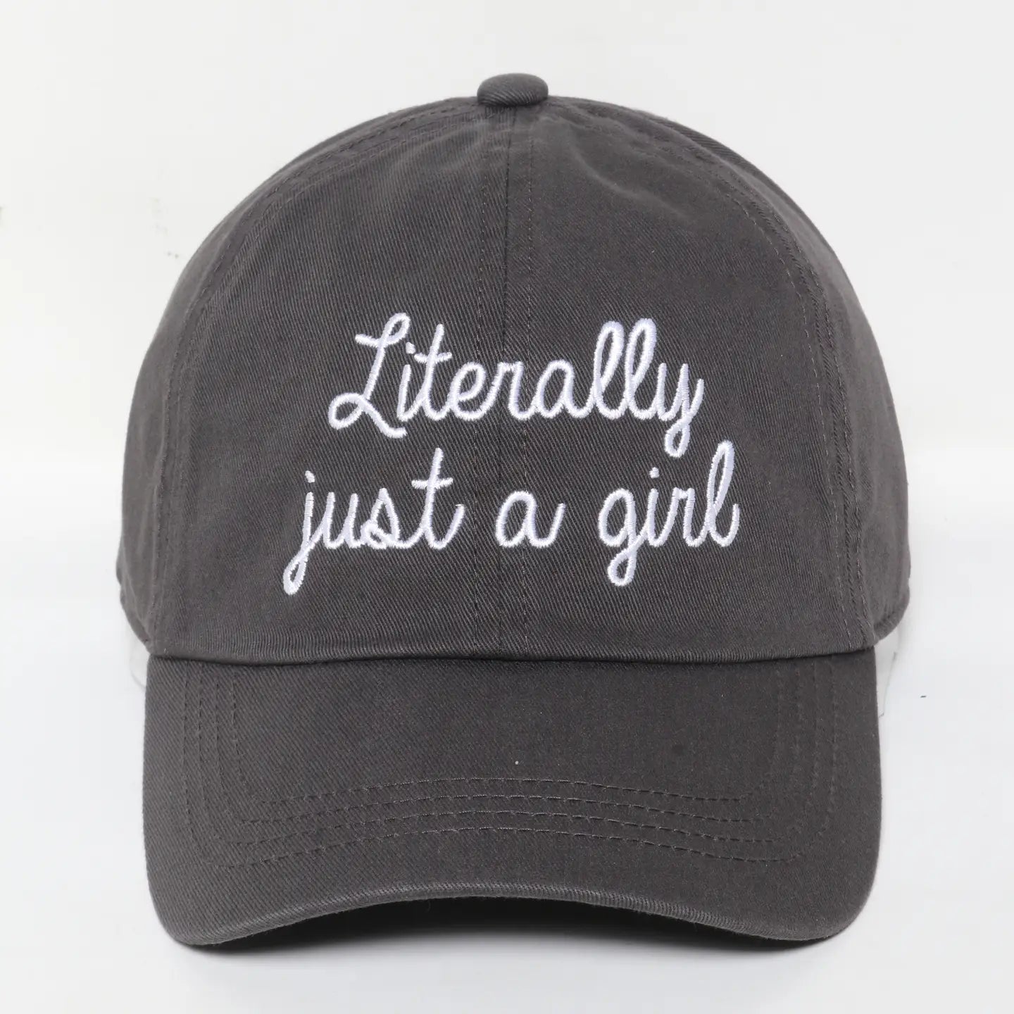 Literally Just A Girl Embroidery Baseball Cap