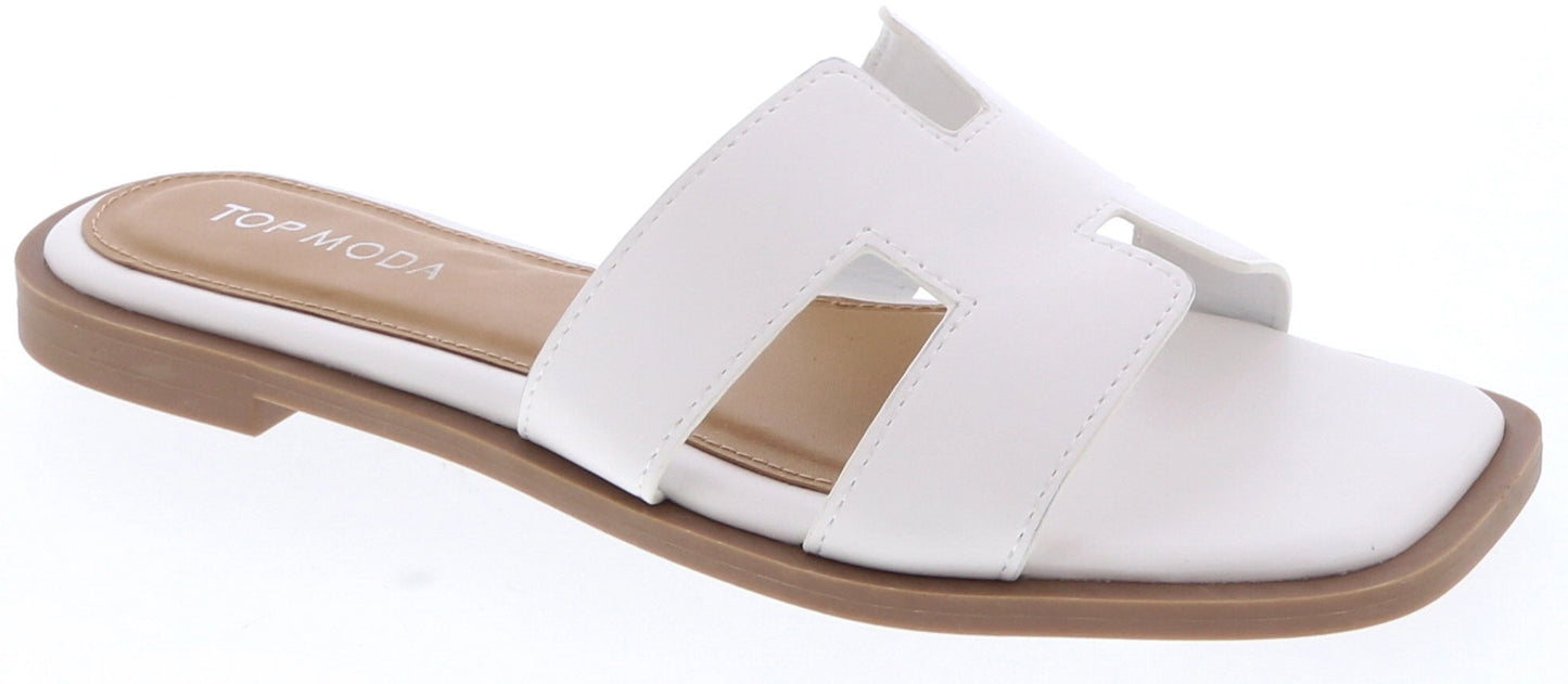H Shaped Flat Sandals