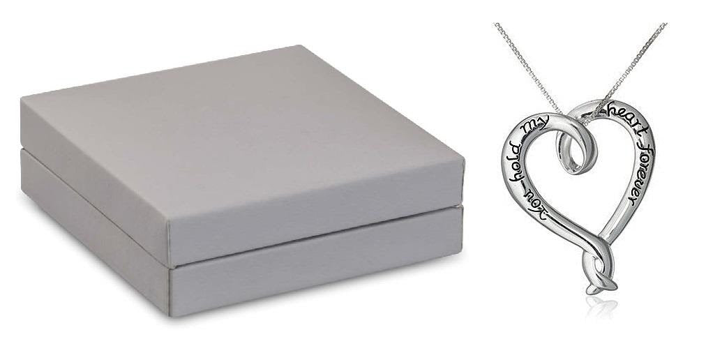 "You Hold My Heart Forever" Necklace with Gift Box