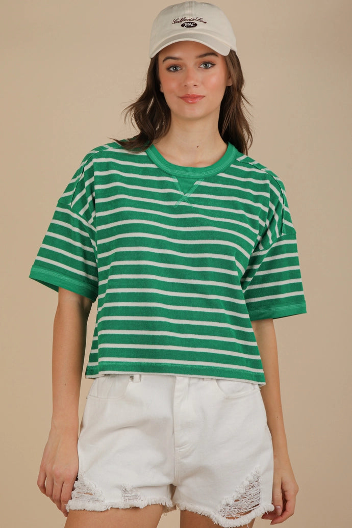 Oversized Stripe Casual Comfy Knit Top