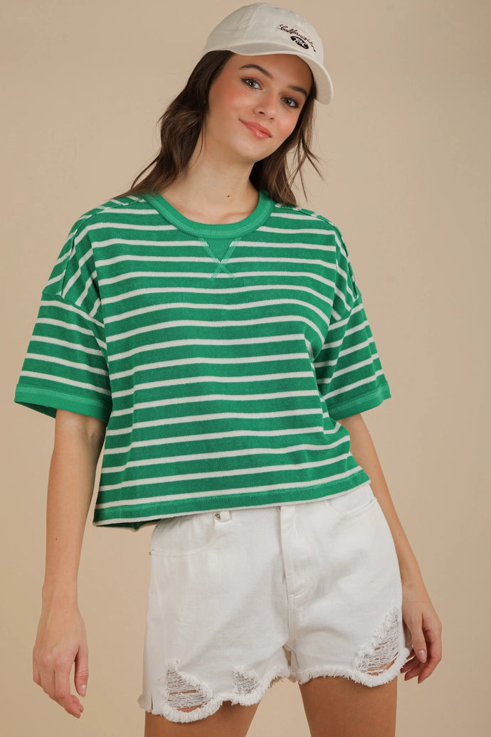 Oversized Stripe Casual Comfy Knit Top