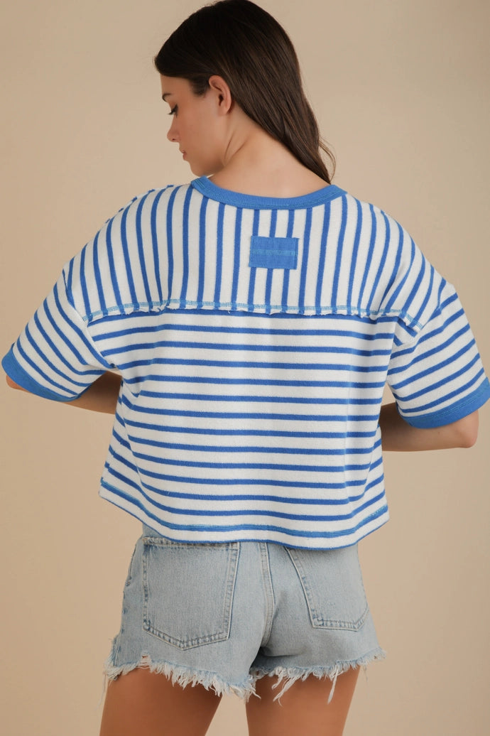 Oversized Stripe Casual Comfy Knit Top