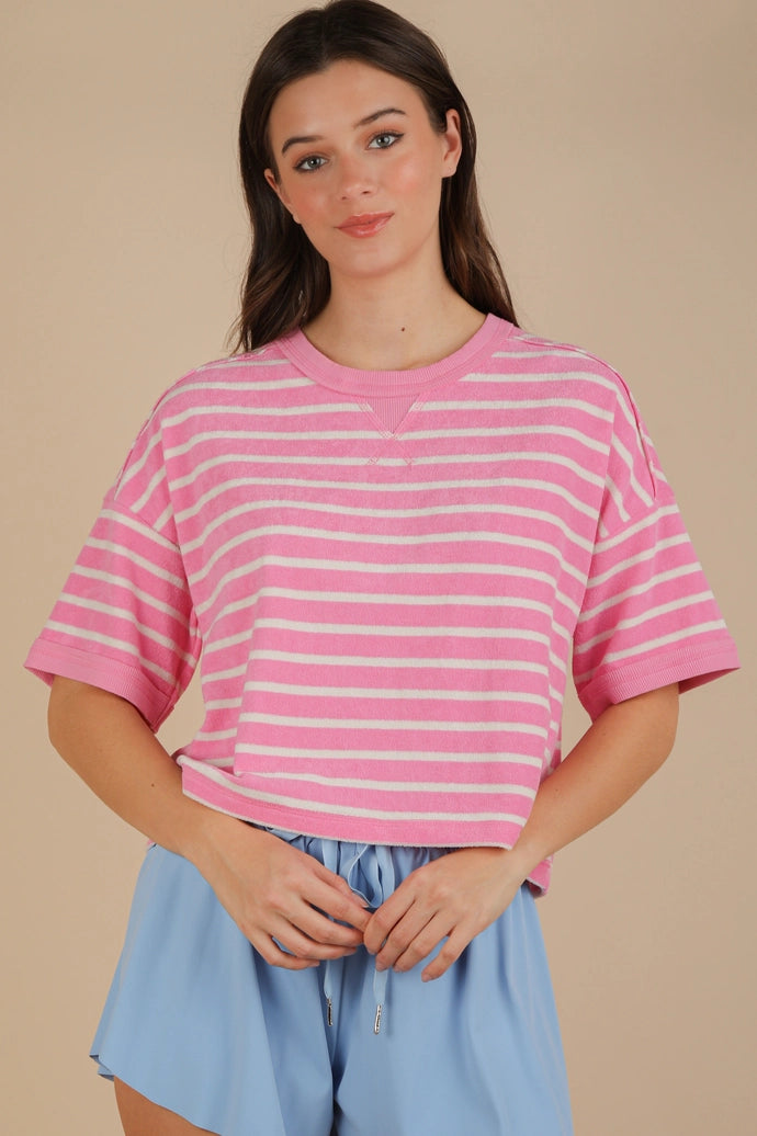 Oversized Stripe Casual Comfy Knit Top