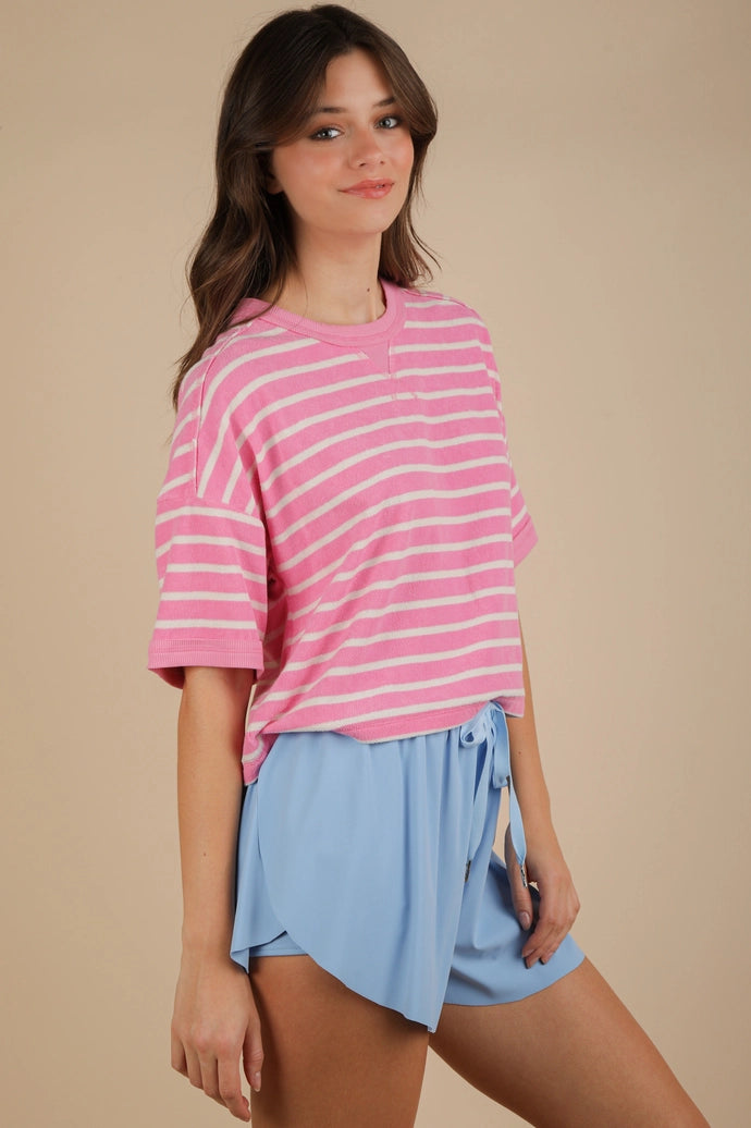 Oversized Stripe Casual Comfy Knit Top