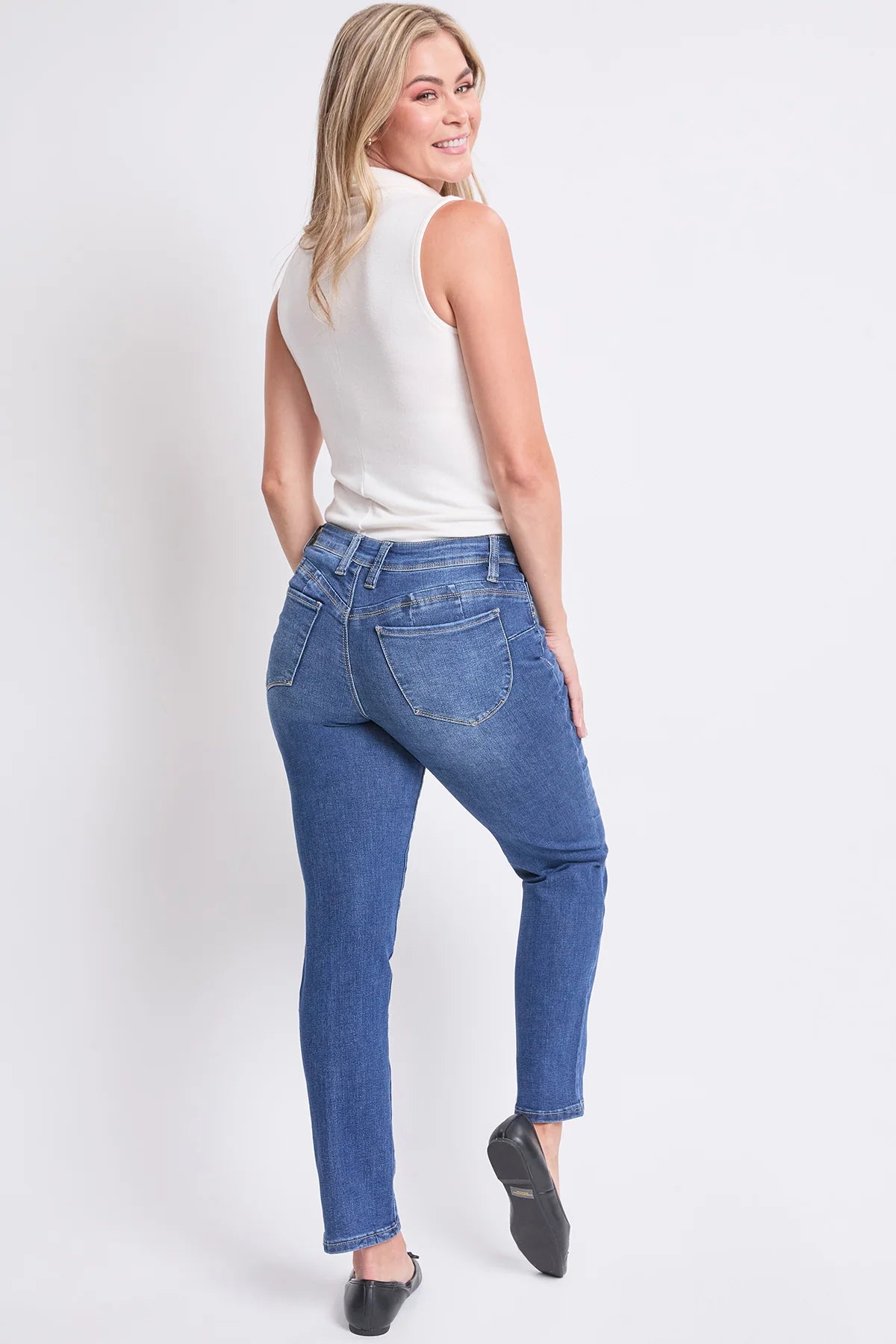 High Rise Curve Confidence WannaBettaButt Straight Leg Jeans