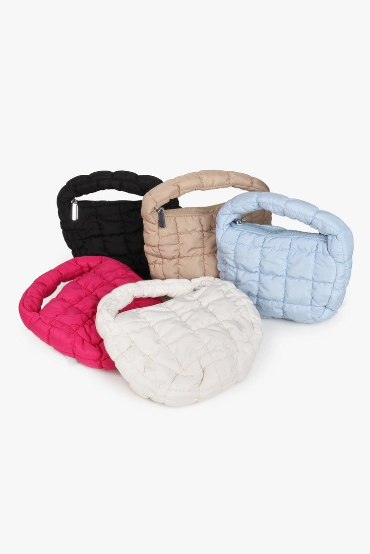 Quilted Micro Bag - Hot Pink