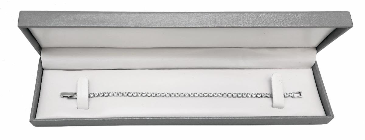 Silver CZ Tennis Bracelet