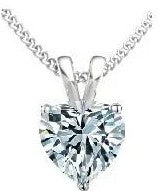 Heart CZ Necklace in Prince Charming Keepsake Box