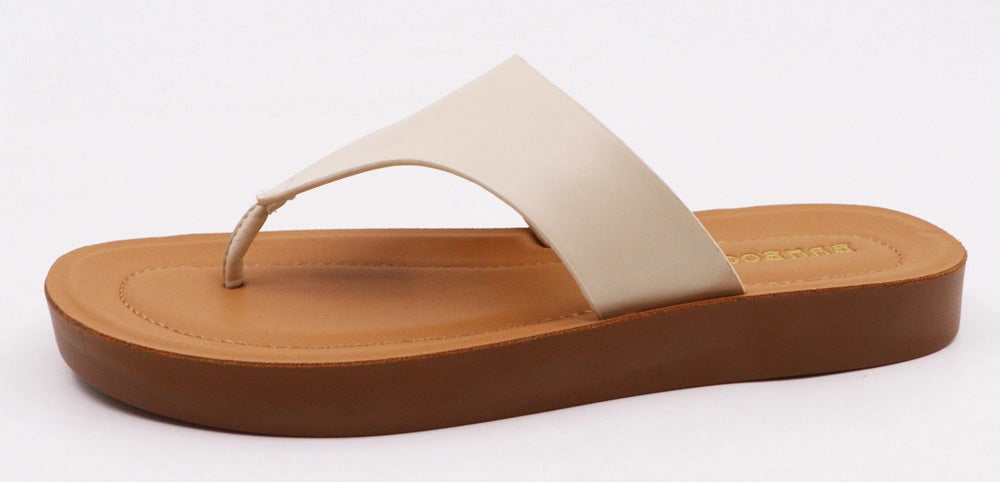 Bamboo Triangle Band Thong Sandals