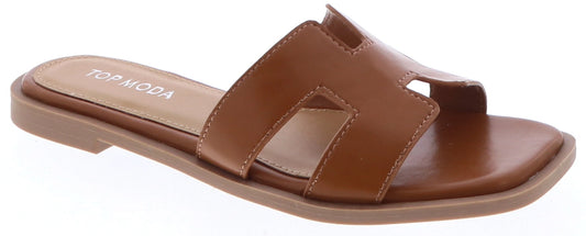 H Shaped Flat Sandals