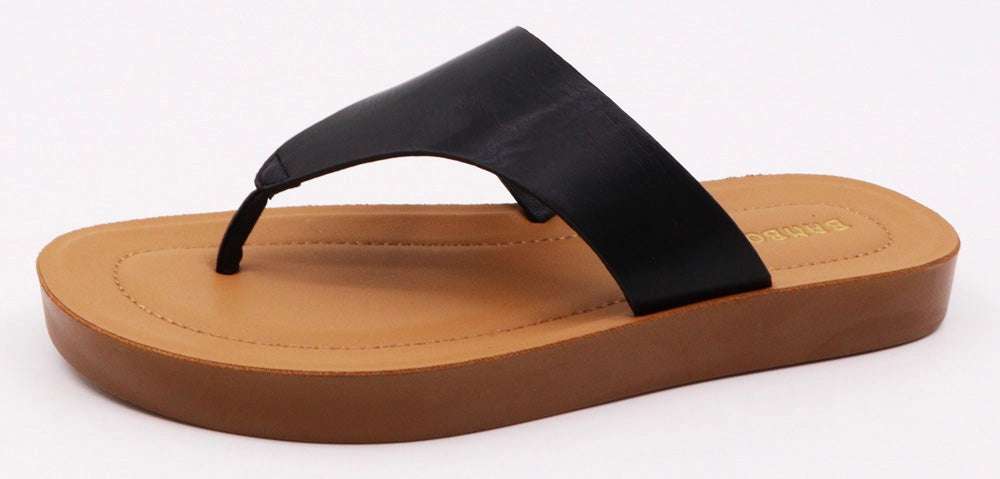 Bamboo Triangle Band Thong Sandals