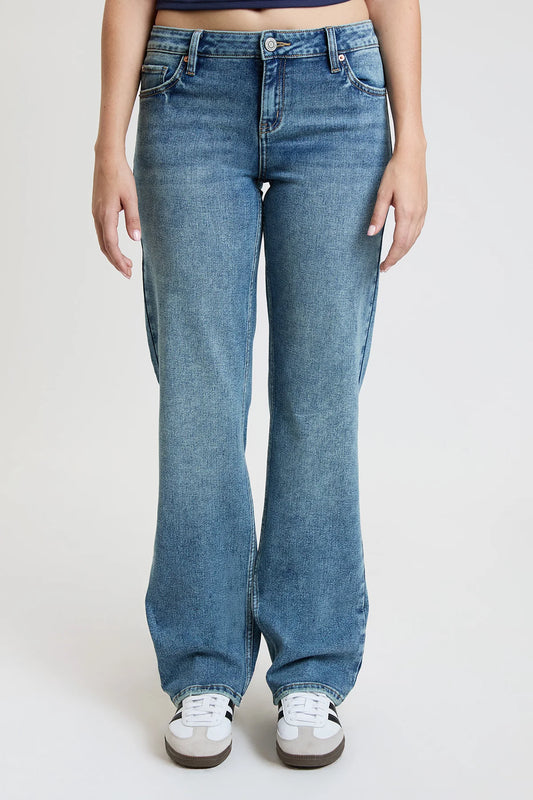 Mid Rise Maddy Straight Leg Jeans