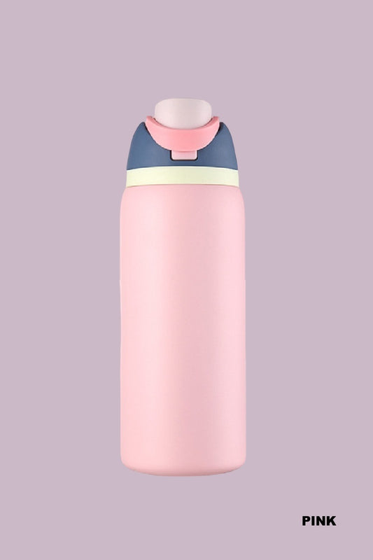 32 oz Snap Lid Insulated Stainless Steel Bottle