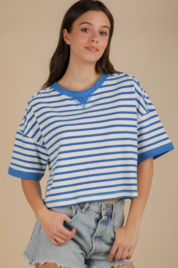 Oversized Stripe Casual Comfy Knit Top