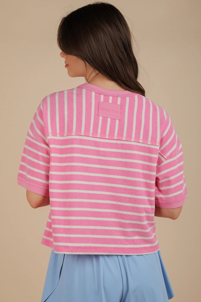 Oversized Stripe Casual Comfy Knit Top