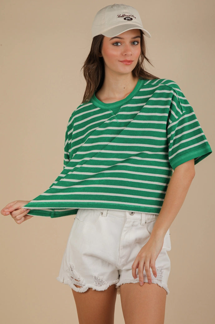 Oversized Stripe Casual Comfy Knit Top