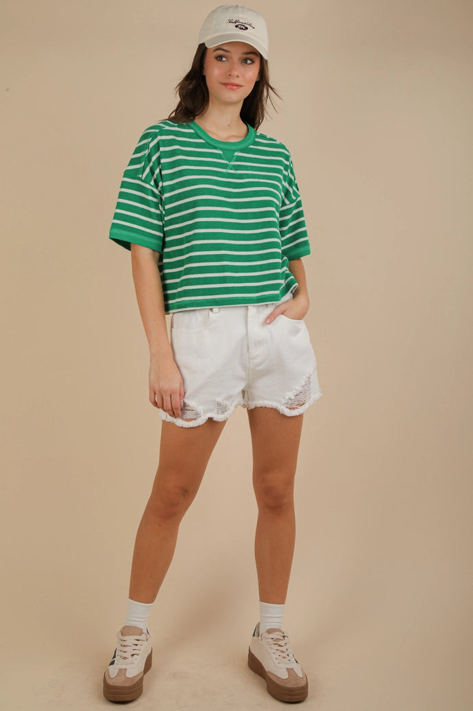 Oversized Stripe Casual Comfy Knit Top