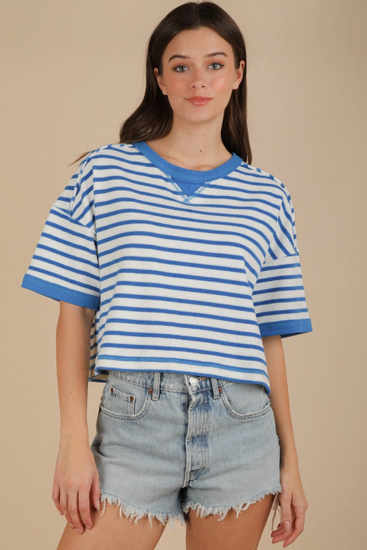 Oversized Stripe Casual Comfy Knit Top