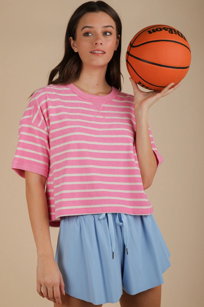 Oversized Stripe Casual Comfy Knit Top