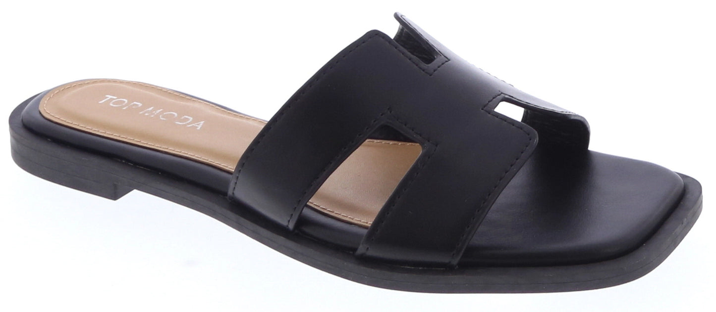 H Shaped Flat Sandals